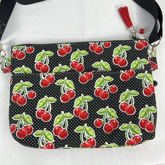 Handmade Cherry Crossbody Bag - Picture 3 of 12